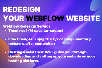 webflow website creation responsive design expert