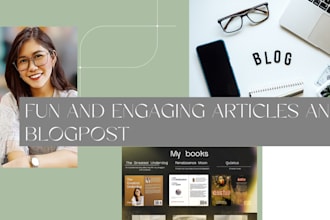 be your articles and blog post writer