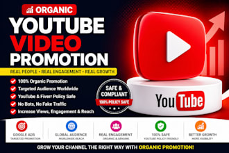 do organic youtube video promotion for channel growth