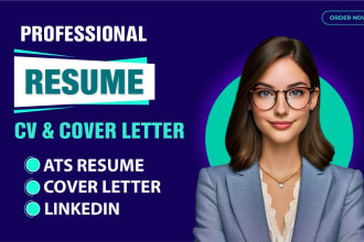 write resume, CV for sales, healthcare, nursing, engineering, project management