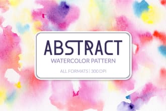 do abstract seamless pattern in watercolor