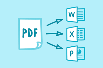 do accurate file conversion, pdf to word, pdf to excel