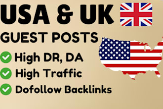 publish USA and UK guest posts on high quality blogs