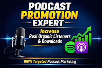 promote your podcast to increase real listeners and downloads
