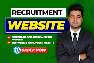 design recruitment wordpress job board website job agency staff hiring site