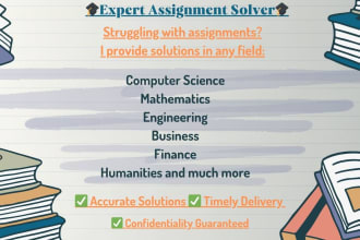 solve any projects or assignments in any language