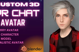 create  vrchat avatar, 3d model, furry avatar, vr character, custom avatar