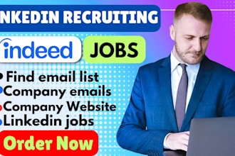 collect fresh recruitment leads from linkedin, indeed, or other job website