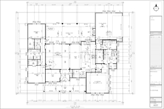 architect, draw architecture floor plans, blueprints in autocad