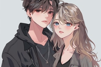 make anime fanart and original character