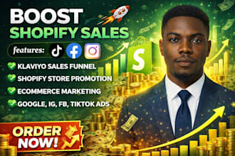 boost shopify sales, ecommerce marketing website promotion shopify marketing