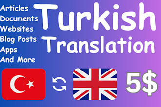 manually translate your content into turkish with fast delivery