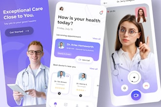 develop doctor appointment booking app, health checkup app and food planner app