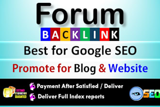 do manually create high quality forum comment  backlinks