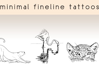 make a custom minimal fine line tattoo design