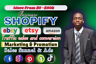 do pinterest promotion for etsy, shopify and ebay store to get sales and traffic