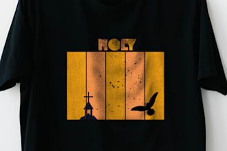 create christian t shirt designs,badge and logo in hand drawn style