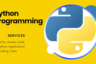 edit , write any python program and algorithm for you