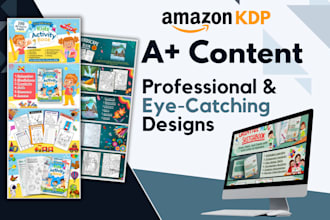 design a plus content for KDP book very fast amazon ebc for KDP