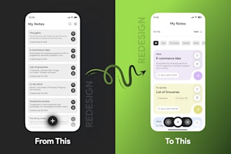 redesign and revamp mobile app UI UX in figma