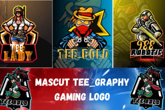 design unique twitch, kick, esport, gaming logo and banner or youtube banner