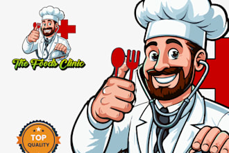 design food, restaurant, clothing, bakery ,cafe logo design