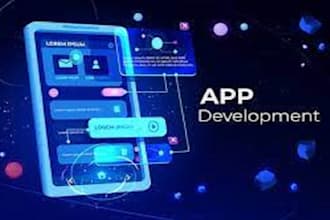 make flutter app, food delivery app, hybrid, taxi app  for both android and ios
