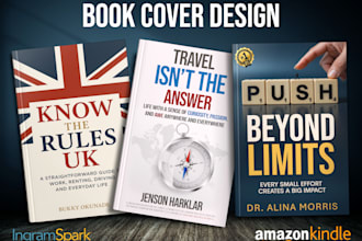 design book cover design, kindle book cover, book cover design