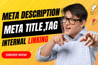 do meta description,meta title tags and internal linking onsite seo