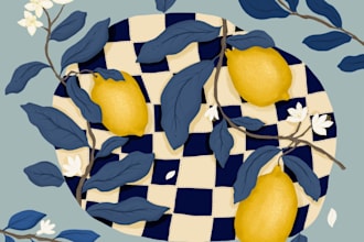 create custom digital illustration