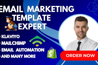 design a mailchimp landing page, newsletter, template