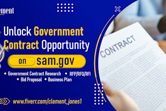 find rfp rfq government contract, bid proposal  government contracts writing