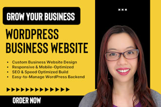 build wordpress business website design, redesign wordpress website development