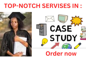 do quality case study analysis and article review for you
