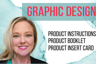 design product instruction booklet inserts