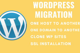 migrate wordpress website or move, transfer, backup in 1 hour