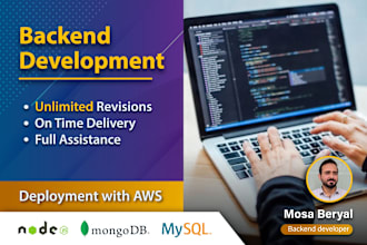 develop scalable backend solutions using nodejs, expressjs, python, and fastapi