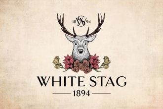 do pro hand drawn logo vintage design custom illustration