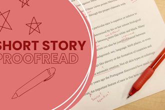copy edit and leave comments on your writing