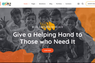 design a nonprofit website, charity website, 501c3 website, donation website