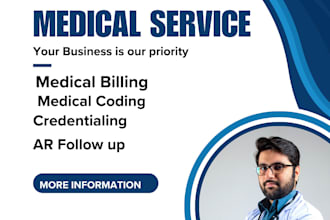medical billing, medical coding, and credentialing, of US healthcare provider