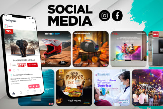 design creative posts, ads and stories for facebook, instagram
