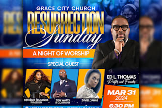create an outstanding social media, event or church flyer
