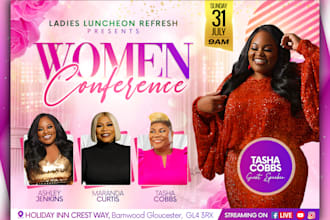 create an outstanding social media, event or church flyer