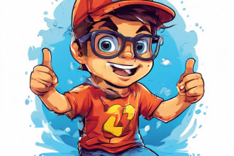 do amazing cartoon t shirt design