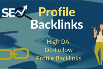 create 1000 quality forum profile backlinks for you