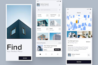 build a real estate app, agent app, property renting app, house renting app