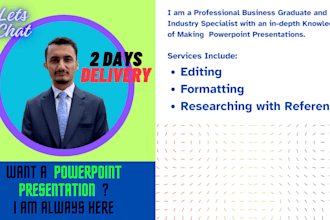 create a ms powerpoint presentation in 2 days