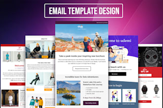create professional and responsive mailchimp email template design