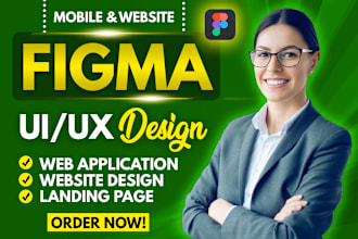 design UI UX design in figma design for websites and mobile apps